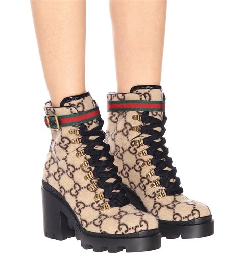 gucci boots wool ankle|gucci ankle boots on sale.